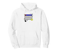 Retro Error 404 Patience Not Found Warning Pixel Art Pullover Hoodie