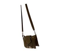 Retro Ethnic Styles Small Fringed Crossbody Purse For Women With Adjustable Strap And Zippered Cellphone Bag Wallet Suedes Tassels Purse