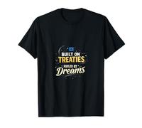 Retro EU Flag Stars European Union Pride T-Shirt