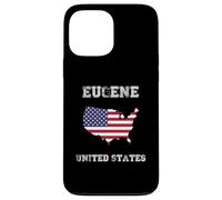Retro Eugene United States Distressed United States Flag Case for iPhone 13 Pro Max