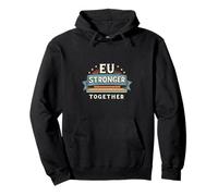 Retro Europe Day Stars Flag Pullover Hoodie
