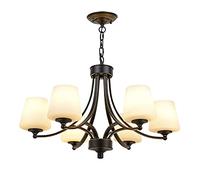retro european style ceiling lamps,nordic creative concise iron art chandeliers,e27 american living room chandeliers,for bedroom study room dining-black gold 6