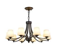 retro european style ceiling lamps,nordic creative concise iron art chandeliers,e27 american living room chandeliers,for bedroom study room dining-black gold 10