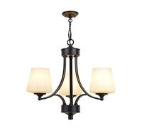 retro european style ceiling lamps,nordic creative concise iron art chandeliers,e27 american living room chandeliers,for bedroom study room dining-black gold 3