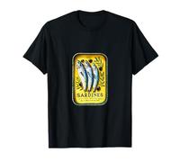 Retro European Yellow Summer Sardine Fish Can T-Shirt