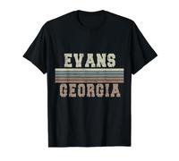 Retro Evans Georgia Value Graphic T-Shirt, Men, Black, S