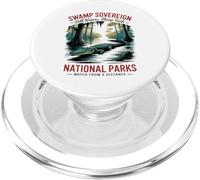 Retro Everglades Gator - National Parks Swamp Wildlife PopSockets PopGrip for MagSafe