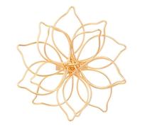 Retro Exaggerated for Women's Earrings and Rings Metal Hollow Flower Earrings Female Quality Braided Geometric Earrings Earrings Rings (gold B)