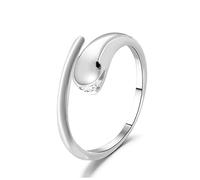 Retro Exaggerated Opening Adjustable Snake Ring Personality Male And Female