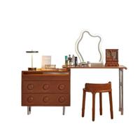 Retro Expandable Sink Table - Space-Saving Corner Wardrobe with Integrated Bucket Storage Stylish Multi-Functional Furniture for Bedroom and Kitchen