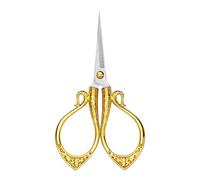 Retro Fabric Scissors Small Embroidery, Gold