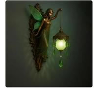 Retro Fairy Lamp,Atmosphere Wall Light,Resin Sconce with Warm Glow | Fairy Wings Night Light,Decor Sconce Lamps,Warm Glow,Interior Illumination,Dreamy Atmosphere for Home Bedroom