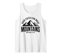 Retro Faith Can Move Mountain - Bible Verse Christian Faith Tank Top