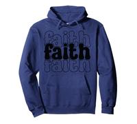 Retro Faith Christian - Faith Based Bible Verse Religious Pullover Hoodie