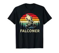 Retro Falconry Hawk Vintage Falconer Hunting Bird Falcon T-Shirt