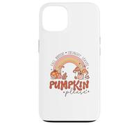 Retro Fall Pumpkin Please Rainbow Autumn Aesthetic Design Case for iPhone 13