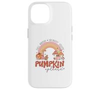 Retro Fall Pumpkin Please Rainbow Autumn Aesthetic Design Case for iPhone 14