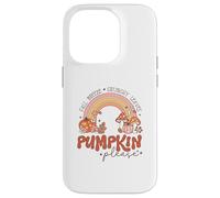 Retro Fall Pumpkin Please Rainbow Autumn Aesthetic Design Case for iPhone 14 Pro