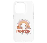 Retro Fall Pumpkin Please Rainbow Autumn Aesthetic Design Case for iPhone 15 Pro
