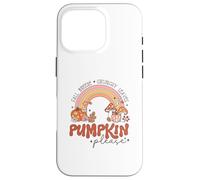 Retro Fall Pumpkin Please Rainbow Autumn Aesthetic Design Case for iPhone 16 Pro
