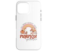 Retro Fall Pumpkin Please Rainbow Autumn Aesthetic Design Case for iPhone 16 Pro Max