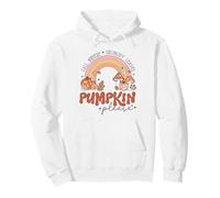 Retro Fall Pumpkin Please Rainbow Autumn Aesthetic Design Pullover Hoodie