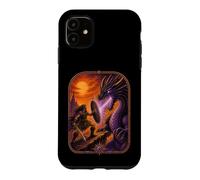 Retro Fantasy Warrior Dragon Battle RPG Adventure Case for iPhone 11