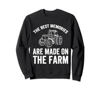 Retro Farm Memories Tractor Gift Sweatshirt