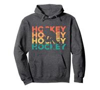 Retro Field Hockey - Hockey Player Pullover Hoodie