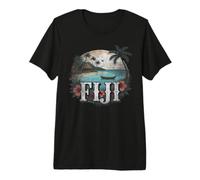 Retro Fiji Landscape Vintage Souvenir Premium T-Shirt
