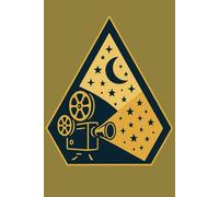 Retro Film Projector Notebook with Celestial Night Sky: Journal for Writers, Dreamers, and Creative Minds