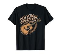Retro Fingerstyle Acoustic Guitar Player Vintage T-Shirt