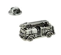 Retro Fire Engine Lapel Pin Badge