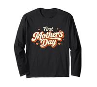 Retro First Mothers Day for Women Long Sleeve T-Shirt