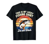Retro Fisherman Superstition - Do Not Wash My Lucky Fishing T-Shirt
