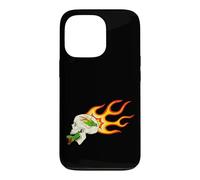 Retro Flame Dragon and Snake - Gothic Biker Graphic Case for iPhone 13 Pro
