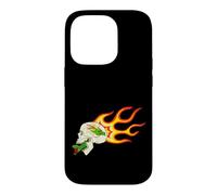 Retro Flame Dragon and Snake - Gothic Biker Graphic Case for iPhone 14 Pro