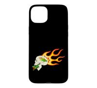 Retro Flame Dragon and Snake - Gothic Biker Graphic Case for iPhone 15 Plus