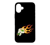 Retro Flame Dragon and Snake - Gothic Biker Graphic Case for iPhone 16 Plus
