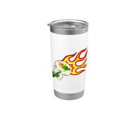 Retro Flame Dragon and Snake - Gothic Biker Graphic Stainless Steel Insulated Tumbler