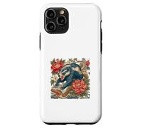 Retro Flash Tattoo Honey Badger VS Cobra Snake Art Print Case for iPhone 11 Pro