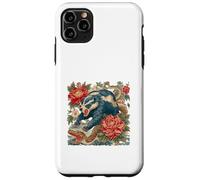 Retro Flash Tattoo Honey Badger VS Cobra Snake Art Print Case for iPhone 11 Pro Max