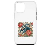 Retro Flash Tattoo Honey Badger VS Cobra Snake Art Print Case for iPhone 12/12 Pro