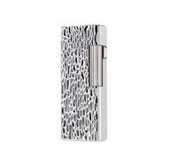 Retro Flip Butane Lighter - Vintage Engraved Metal Side-Slide Lighter with Windproof Spray and Soft Flame, for Collectors