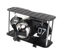 Retro Flip Clock, Flip Clock Airplane Mechanical Digital Flip Desk Clock Internal Gear Operated Flip Down Clock Battery Powered Page Turning Clock for Home Office, 4.3x7.9x7.1in