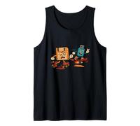Retro Floppy Disk vs USB Drive - Sarcastic 80s Joke Sarcasm Tank Top