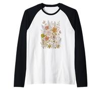 Retro Floral Animal Print Butterfly Boho Flowers Aesthetic Raglan Baseball Tee
