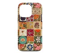 Retro Floral Flower Stamp Boho Aesthetic Pattern Case for iPhone 13 Pro