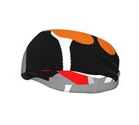 Retro Floral Pattern Printed Sports Sweatband,Unisex Breathable Sweat-Wicking Headbands for Running Basketball Gym Exercise