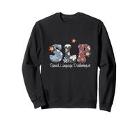 Retro Floral Slp Speech Language Pathologist Speech Therapy Sweatshirt